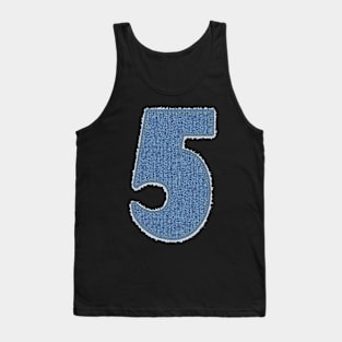 Number Five Blue Denim Tank Top